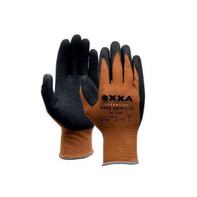   OXXA Maxx grip tenyérmártott légáteresztő latex bevonatos kesztyű, kötött csuklórész 10"