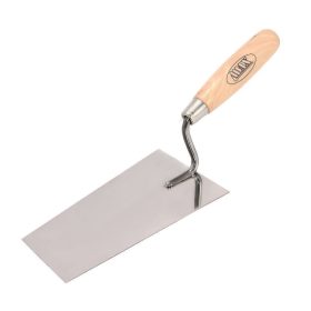   MAX Trapéz kőműves kanál (berni típusú) INOX, fa markolattal 160 mm