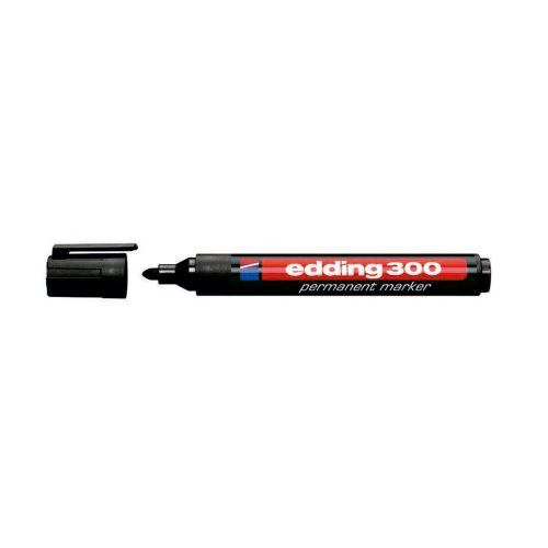 Edding 300 jelölő filc piros 1,5 -3,0 mm vonal v.