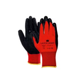   OXXA Latex light könnyű, tenyérmártott légáteresztő latex bevonatos kesztyű, kötött csuklórész 10"