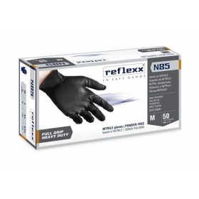   REFLEXX Nitril Full Grip eldobható púdermentes nitril kesztyű - M