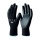 MAX PU Palm soft classic univerzális kesztyű PU bevonattal, fekete 12"