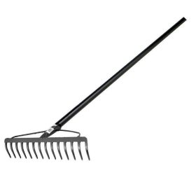   MAX Gereblye 16 ágú, edzett acél fogakkal, alumínium nyéllel