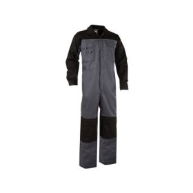   Dassy Cannes munkavédelmi overall cementszürke/fekete színben