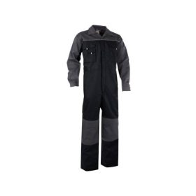   Dassy Cannes munkavédelmi overall fekete/cementszürke színben