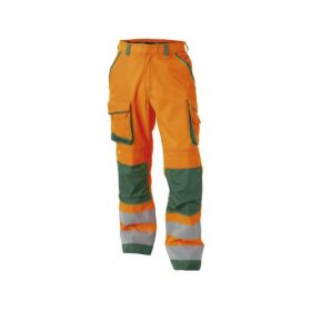 Dassy Chicago munkavédelmi nadrág narancs/zöld színben