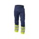 Dassy Phoenix munkavédelmi jól láthatósági derekas nadrág navy/sárga színben