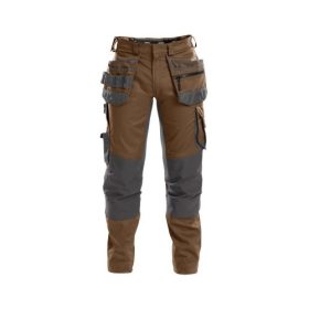 Dassy Flux munkavédelmi nadrág barna/antracit színben