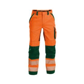   Dassy Odessa munkavédelmi jól láthatósági derekas nadrág narancs/zöld színben