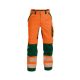 Dassy Odessa munkavédelmi jól láthatósági derekas nadrág narancs/zöld színben