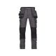 Dassy Matrix munkavédelmi derekas nadrág antracit szürke/fekete színben