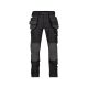 Dassy Matrix munkavédelmi derekas nadrág fekete/antracit szürke színben