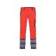 Dassy Minnesota munkavédelmi jól láthatósági derekas nadrág piros/szürke színben