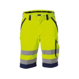 Dassy Lucca munkavédelmi bermuda fluo sárga/navy színben
