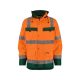 Dassy Atlantis munkavédelmi jól láthatósági kabát narancs/zöld színben