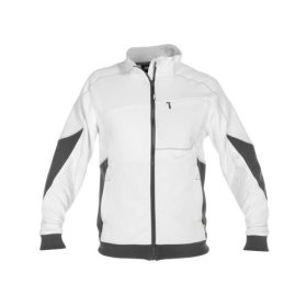   Dassy Velox férfi cipzáros pulóver fehér/antracitszürke színben