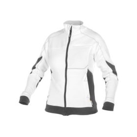   Dassy Velox női cipzáros pulóver fehér/antracitszürke színben