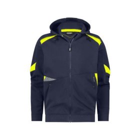 Dassy Santos férfi pulóver éjkék/sárga színben