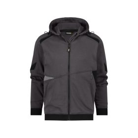   Dassy Lunax cipzáros kapucnis pulóver antracitszürke/fekete színben