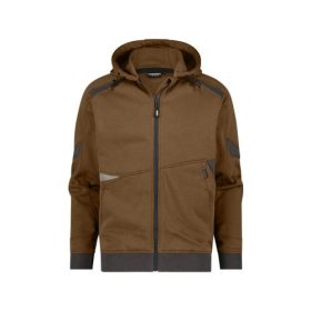   Dassy Lunax cipzáros kapucnis pulóver barna/antracitszürke színben