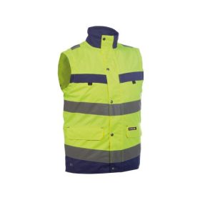  Dassy Bilbao jólláthatósági munkavédelmi mellény sárga/navy színben