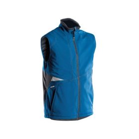   Dassy Fusion munkavédelmi softshell mellény azúrkék/antracitszürke színben