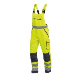   Dassy Malmedy munkavédelmi jól láthatósági kantáros nadrág sárga/navy színben