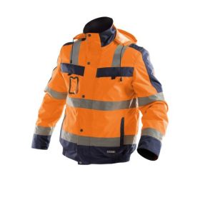   Dassy Lima munkavédelmi jól láthatósági télikabát narancs/navy színben