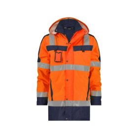  Dassy Limasol munkavédelmi jól láthatósági télikabát narancs/navy színben