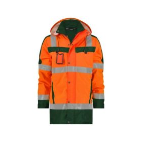   Dassy Limasol munkavédelmi jól láthatósági télikabát narancs/zöld színben