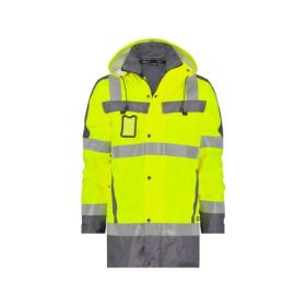   Dassy Limasol munkavédelmi jól láthatósági télikabát sárga/szürke színben