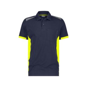   Dassy Veracruz férfi galléros póló éjkék/sárga színben