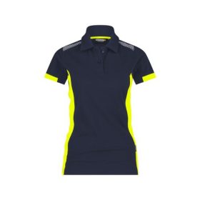 Dassy Veracruz galléros női póló éjkék/sárga színben