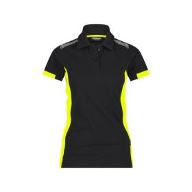 Dassy Veracruz galléros női póló fekete/sárga színben